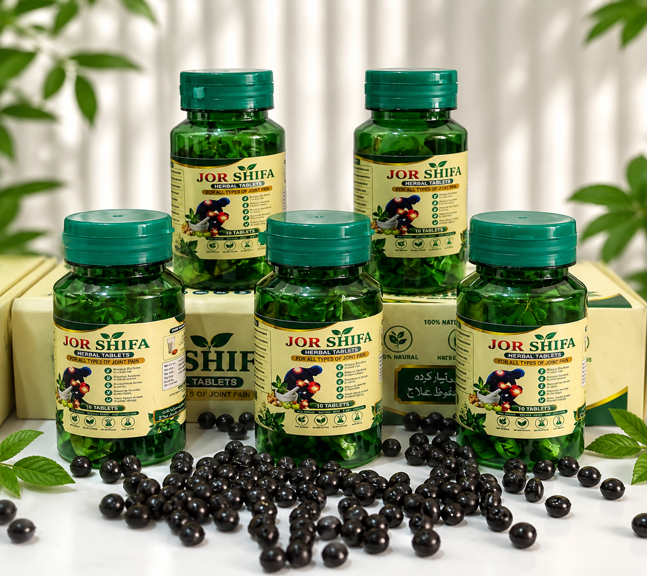 JOR SHIFA Herbal Tablets for Joint Pain (10 Tablets)